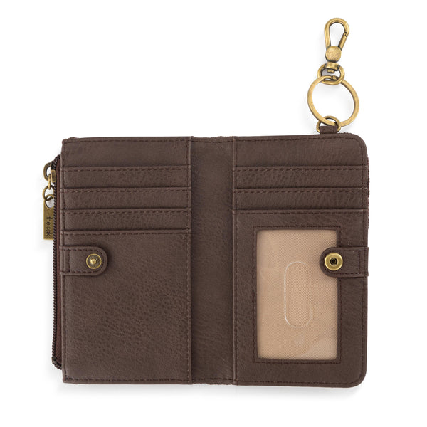 Sakroots Encino Essential Wallet Brown Check