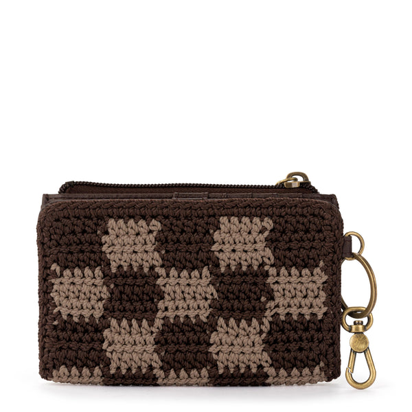 Sakroots Encino Essential Wallet Brown Check