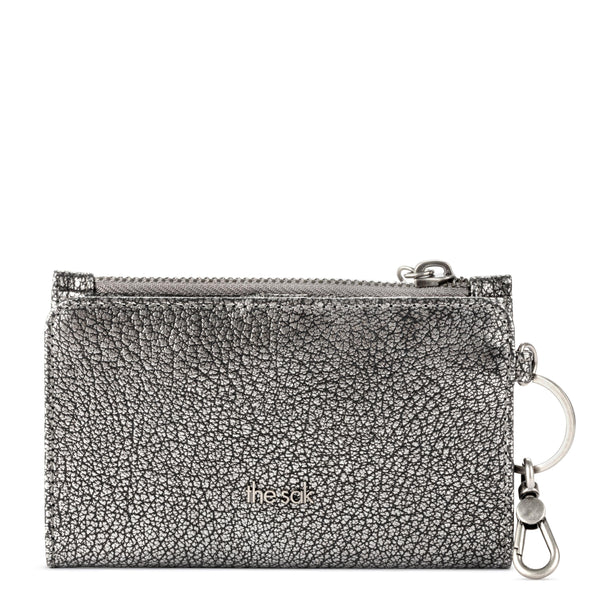 Sakroots Encino Essential Wallet Dark Silver