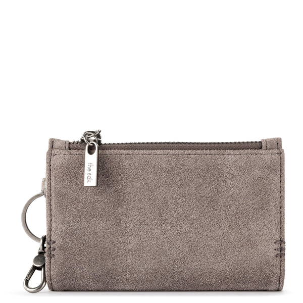 sakroots Encino Essential Wallet Mushroom Suede