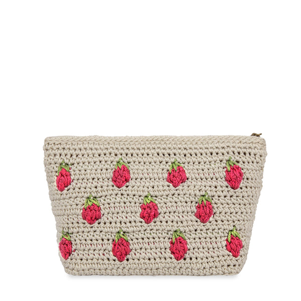 Sakroots Essential Pouch Natural Strawberries