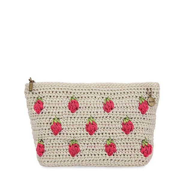 sakroots Essential Pouch Natural Strawberries