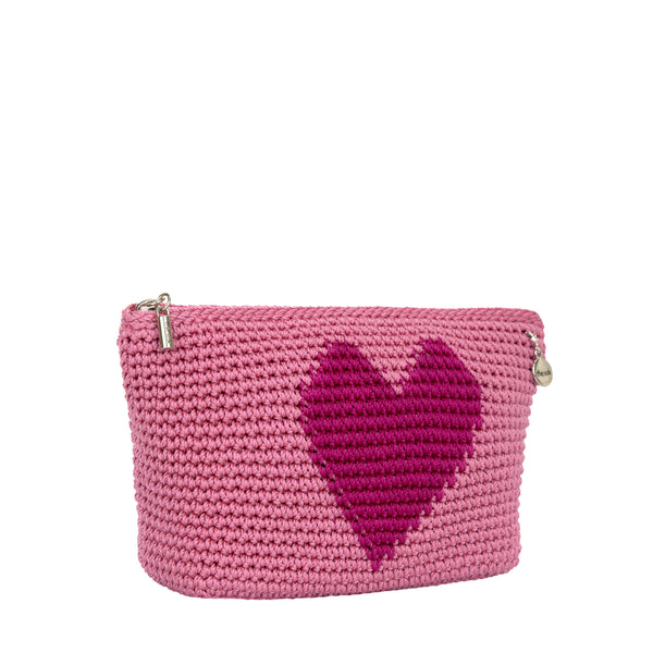 Sakroots Essential Pouch Tulip Pink Heart