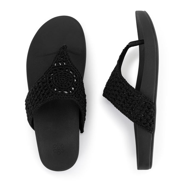 Sakroots Everly Sandal Black Medallion