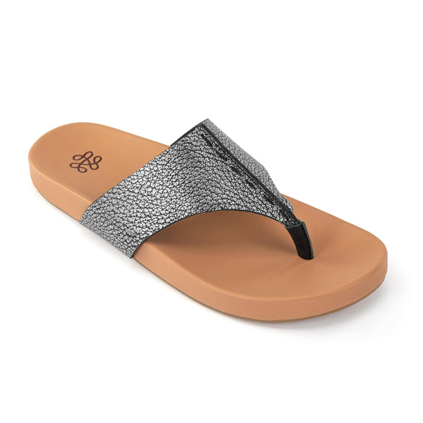 Sakroots Everly Sandal Dark Silver