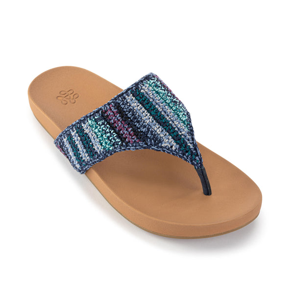 Sakroots Everly Sandal Lapis Stripe