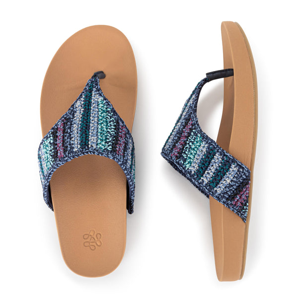Sakroots Everly Sandal Lapis Stripe