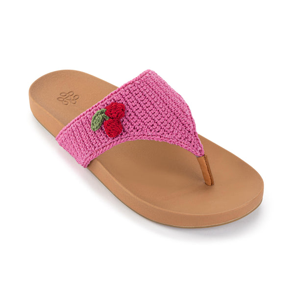 Sakroots Everly Sandal Pink Cherries