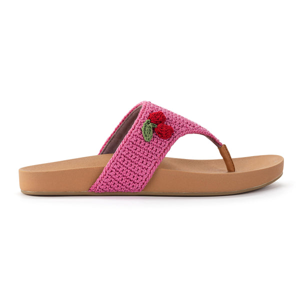 Sakroots Everly Sandal Pink Cherries