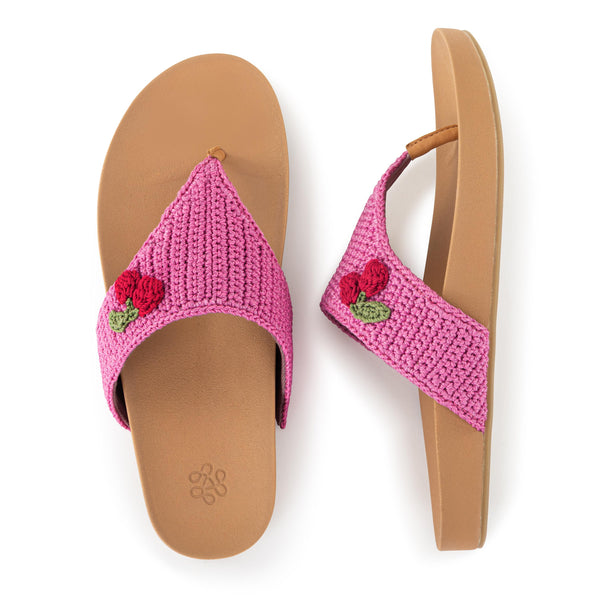Sakroots Everly Sandal Pink Cherries