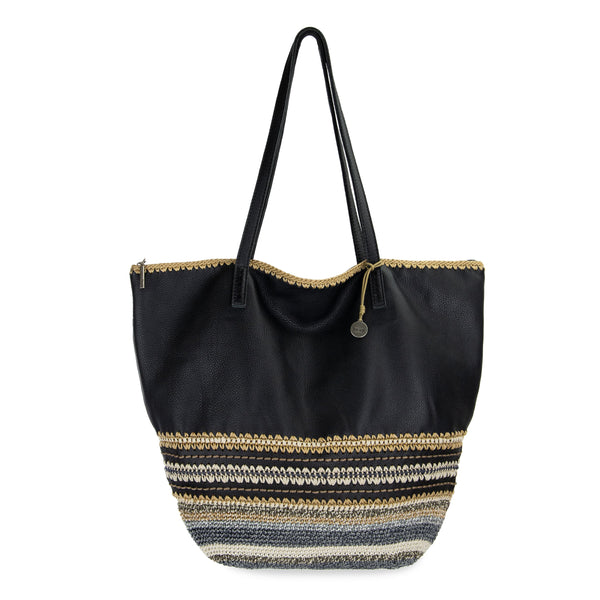 sakroots Faye Large Tote Black Seminyak