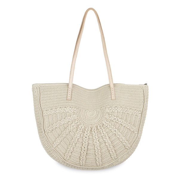 Sakroots Faye Large Tote Ecru Sunbeam