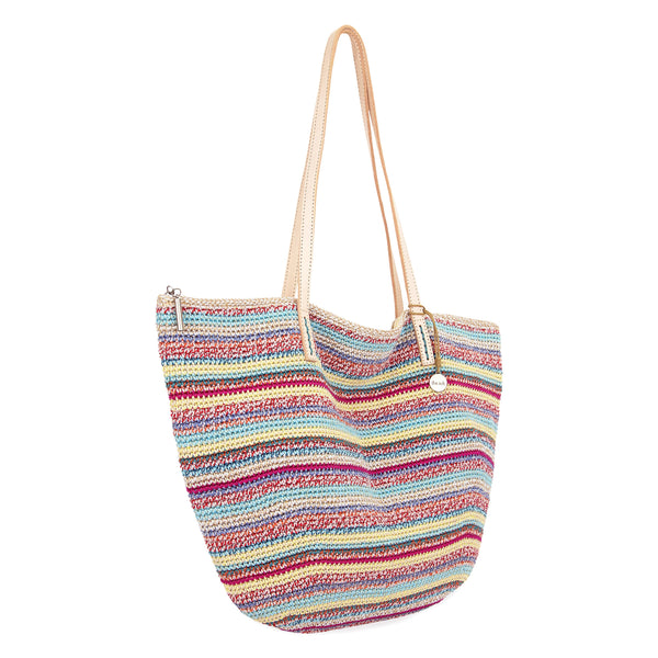 Sakroots Faye Large Tote Eden Stripe