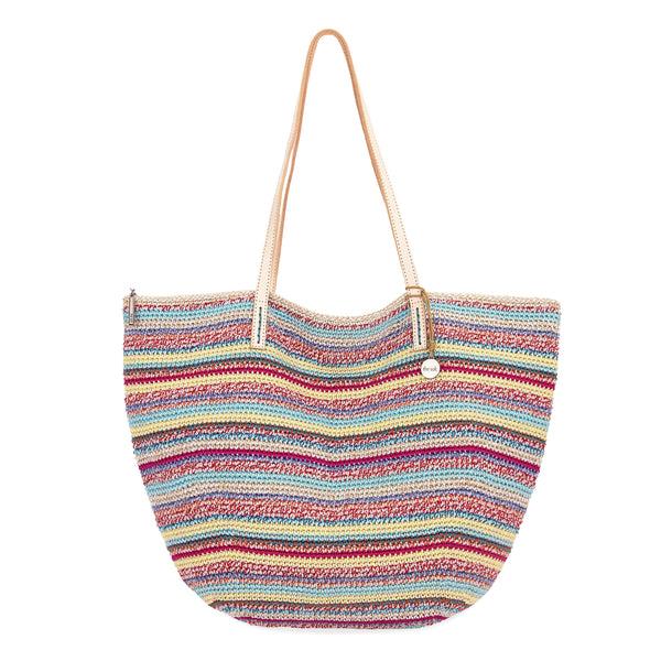 sakroots Faye Large Tote Eden Stripe