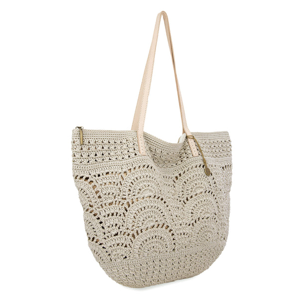 Sakroots Faye Large Tote Natural Fan
