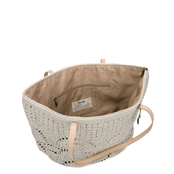 Sakroots Faye Large Tote Natural Fan