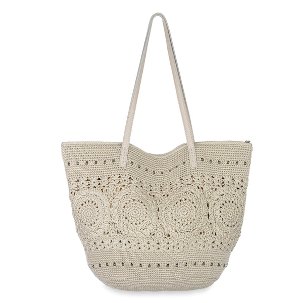 Sakroots Faye Large Tote Natural Medallion