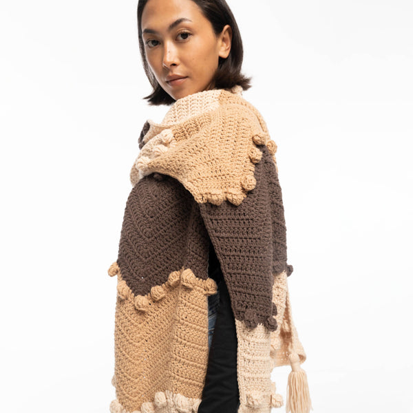 Sakroots Haven Cozy Scarf Neutral Multi