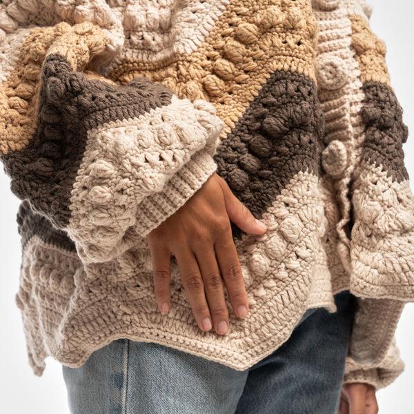 Sakroots Haven Oversized Cardigan Neutral Multi