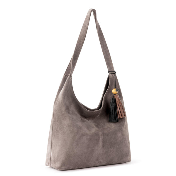 Sakroots Huntley Hobo Mushroom Suede