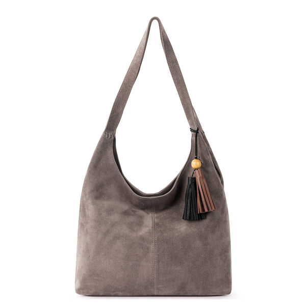 sakroots Huntley Hobo Mushroom Suede