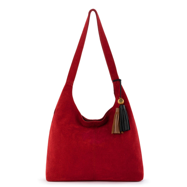 sakroots Huntley Hobo Scarlet Suede