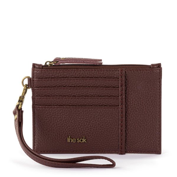 sakroots Iris Card Wristlet Mahogany