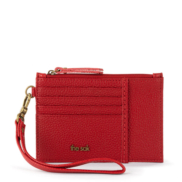sakroots Iris Card Wristlet Scarlet