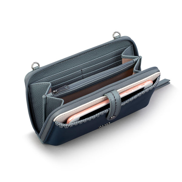 Sakroots Iris Smartphone Wallet Dusty Blue Block