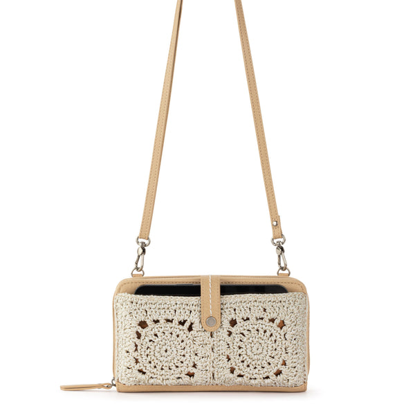 Sakroots Iris Smartphone Wallet Natural Medallion