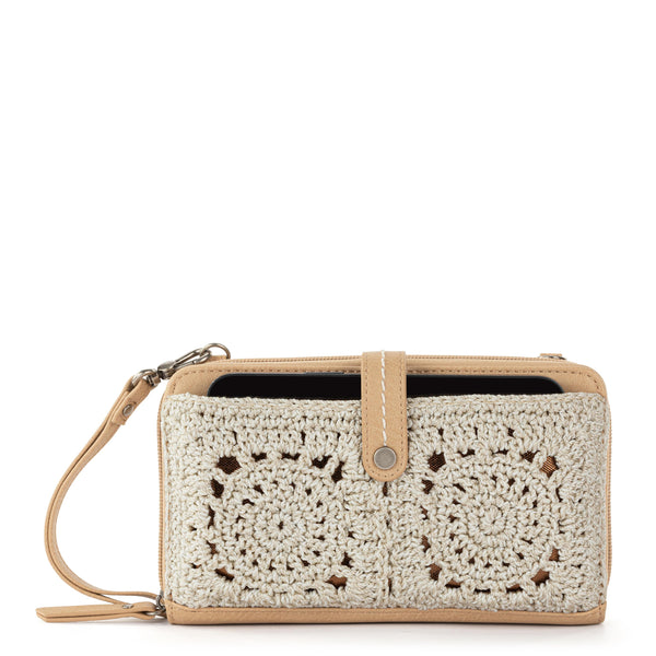 sakroots Iris Smartphone Wallet Natural Medallion