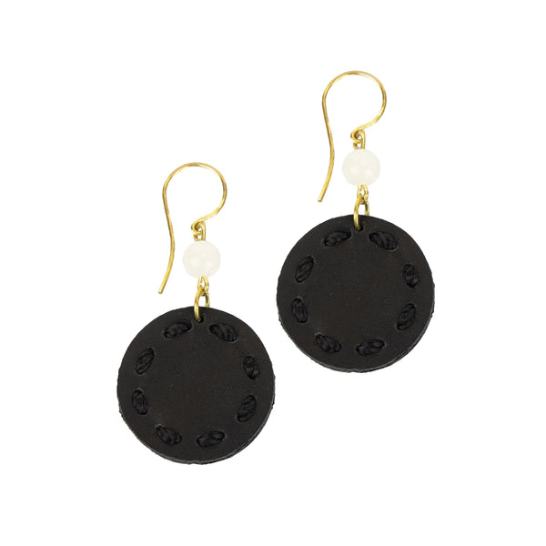 sakroots Jasper Disc Earrings Black