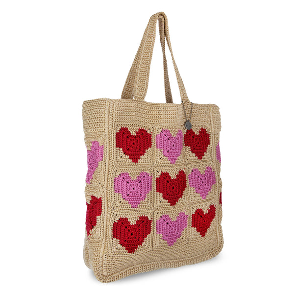 Sakroots Lanie Market Tote Bamboo Heart