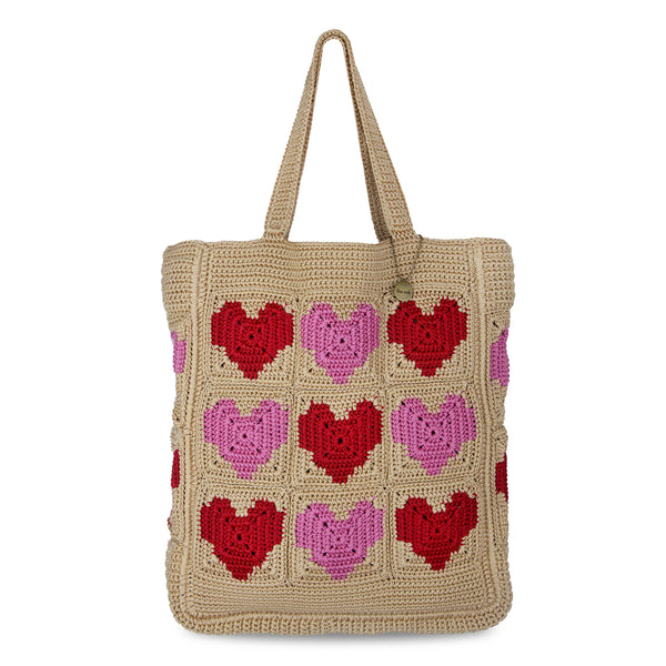 sakroots Lanie Market Tote Bamboo Heart