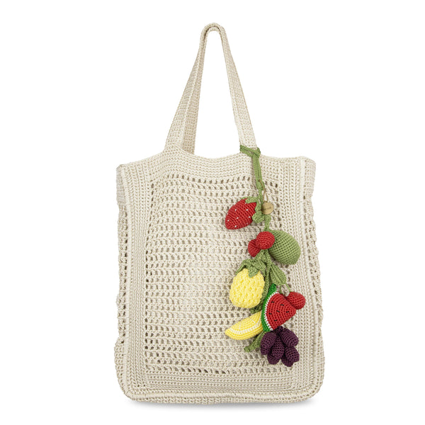 sakroots Lanie Market Tote Natural Fruit