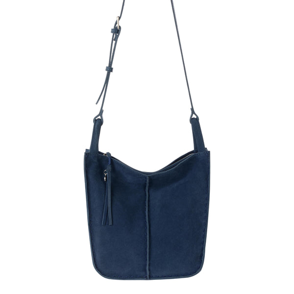 Sakroots Los Feliz Crossbody Indigo Suede