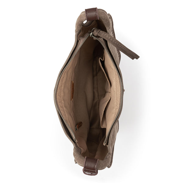 Sakroots Los Feliz Crossbody Mushroom Suede