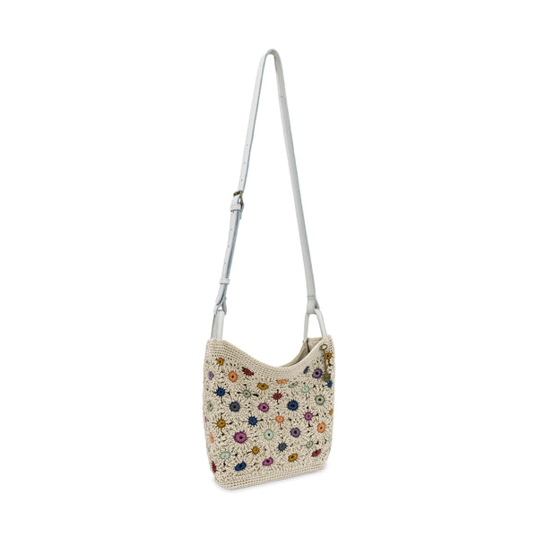 Sakroots Los Feliz Crossbody Natural Multi Flowers