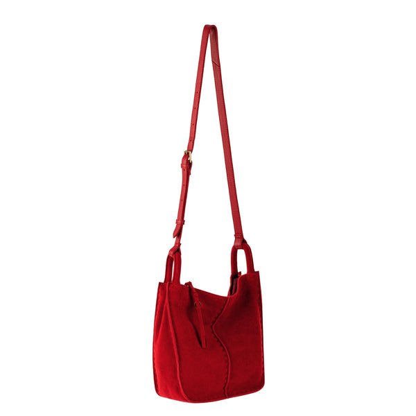 Sakroots Los Feliz Crossbody Scarlet Suede