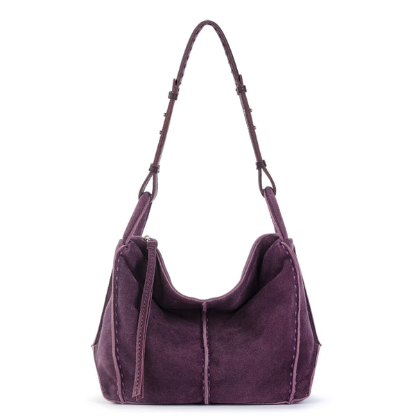 sakroots Los Feliz Hobo Aubergine Suede