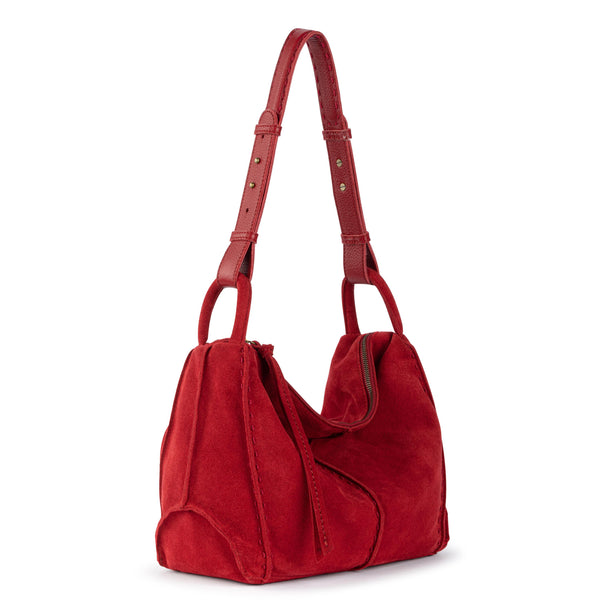 Sakroots Los Feliz Hobo Scarlet Suede