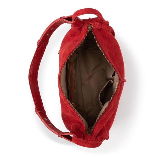Sakroots Los Feliz Hobo Scarlet Suede