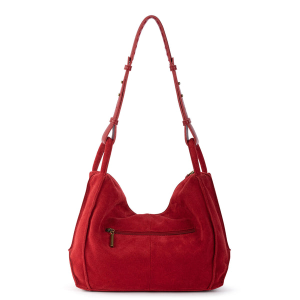 Sakroots Los Feliz Hobo Scarlet Suede