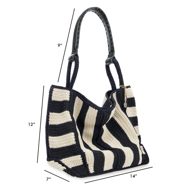 Sakroots Los Feliz Large Tote Black Stripe