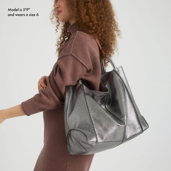 Sakroots Los Feliz Large Tote Dark Silver