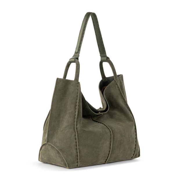 Sakroots Los Feliz Large Tote Moss Suede