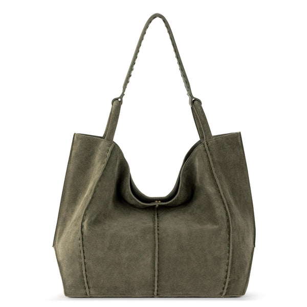 sakroots Los Feliz Large Tote Moss Suede