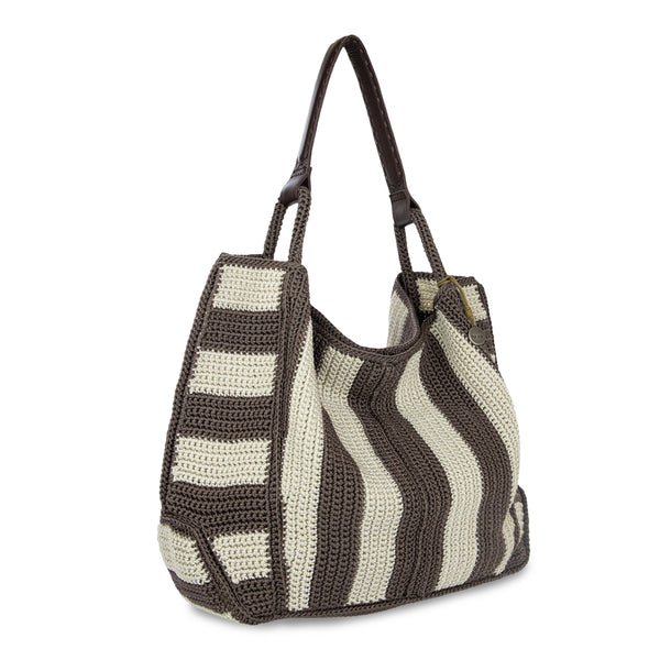 Sakroots Los Feliz Large Tote Mushroom Stripe