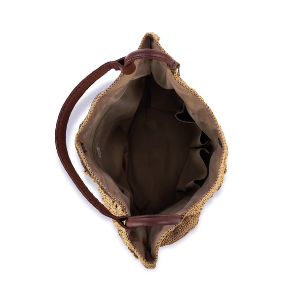 Sakroots Los Feliz Large Tote Natural Tonal Flower