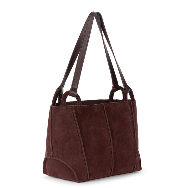 Sakroots Los Feliz Satchel Mahogany Suede